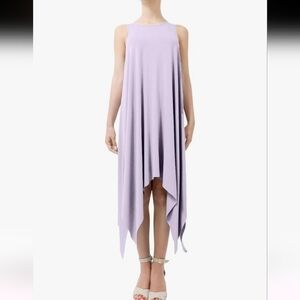 💚5/$25 Lilyful Lavender Light Weight Sleeveless Midi Handkerchief Dress Small